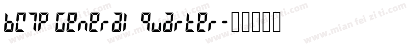 BW7p General Quarter字体转换